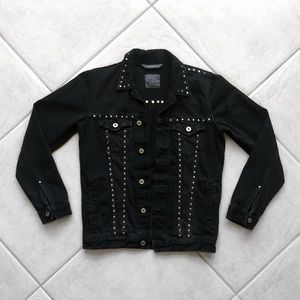 ZARA MAN Studded Denim Jacket